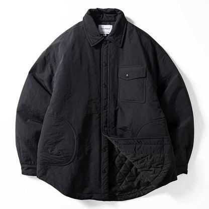 Quilted Lapel Jacket – Windproof Waterproof Oversized Unisex Cotton Padded Coat
