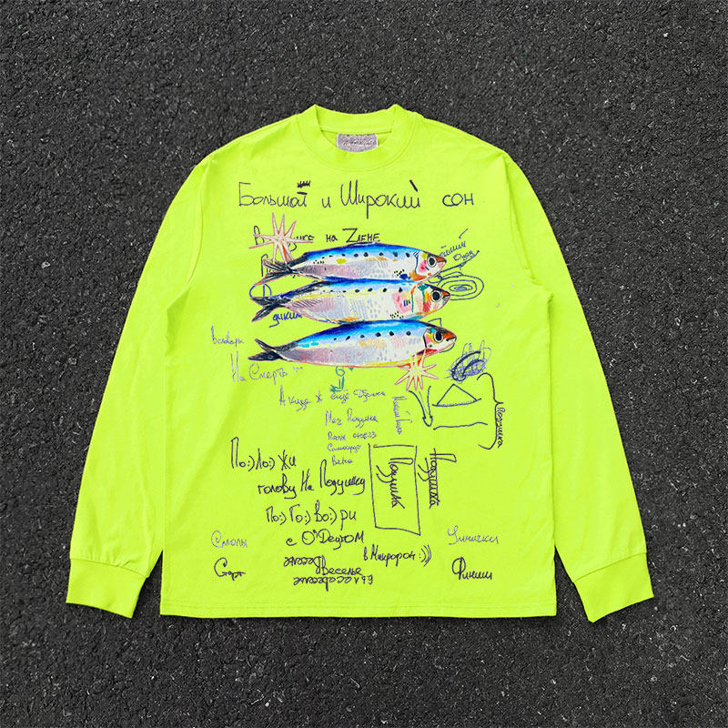 Clearance money! Decadent style light subculture visual American retro patchwork long-sleeved T-shirt high-end top – Japanese vintage | yamalin clothes | Yamalinclothes