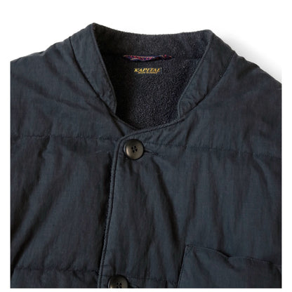 23AW  Japanese casual mid-length five-point quilt wrap cotton jacket