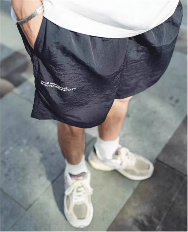 Quick-drying thin beach shorts Yu Wenle like outdoor casual loose sweatpants
