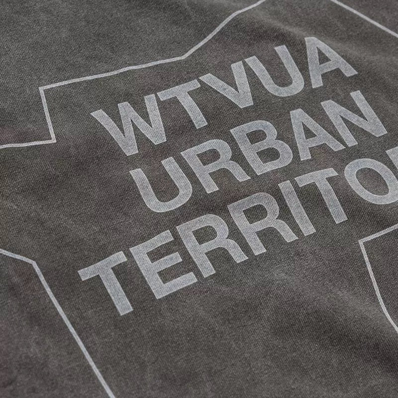 Japanese 813 SS COTTON washed distressed batik print casual sports short sleeve T-shirt men's 25SS