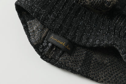 vintage hat knitted woolen cold hat jacquard anti-war hat