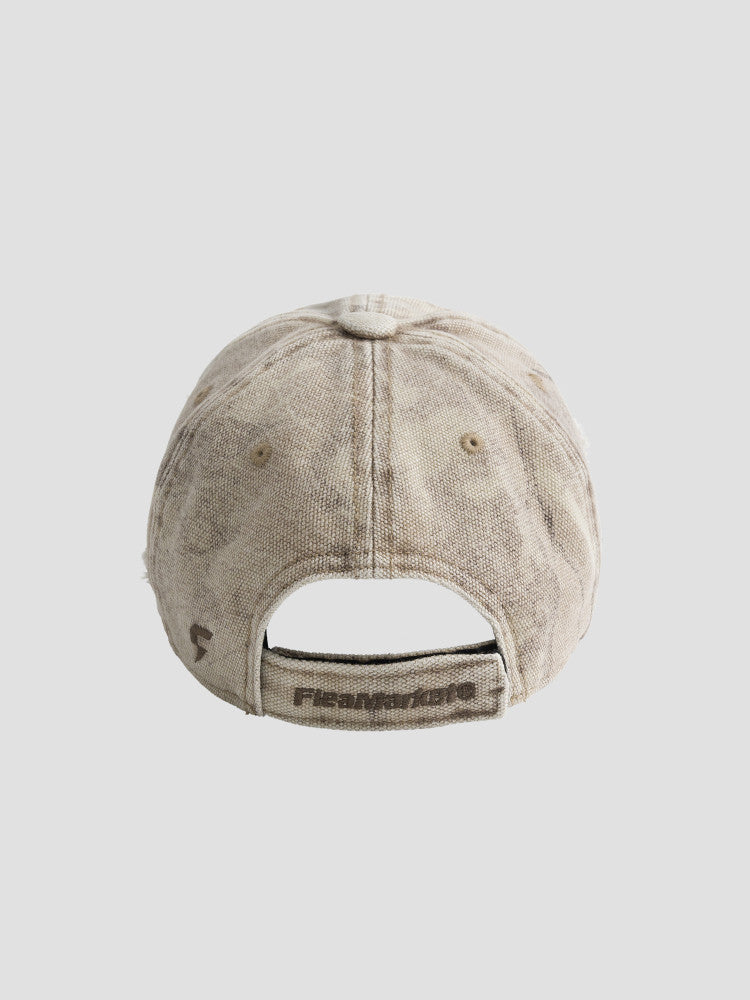 Washed Letter Embroidered Baseball Cap – Vintage Contrast Unisex – cap | japanese streetwear | vintage workwear | unisex | Yamalinclothes