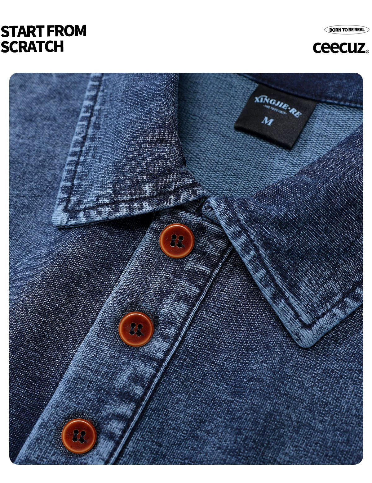 drape 250g terry knit polo shirt summer thin American lapel denim short sleeve T-shirt men