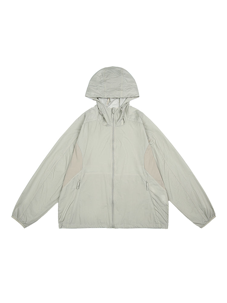 Mountain UPF50+ Mesh Patchwork Hood Light Sunscreen Clothing Men's 2025 Summer Couple Sunscreen Clothing