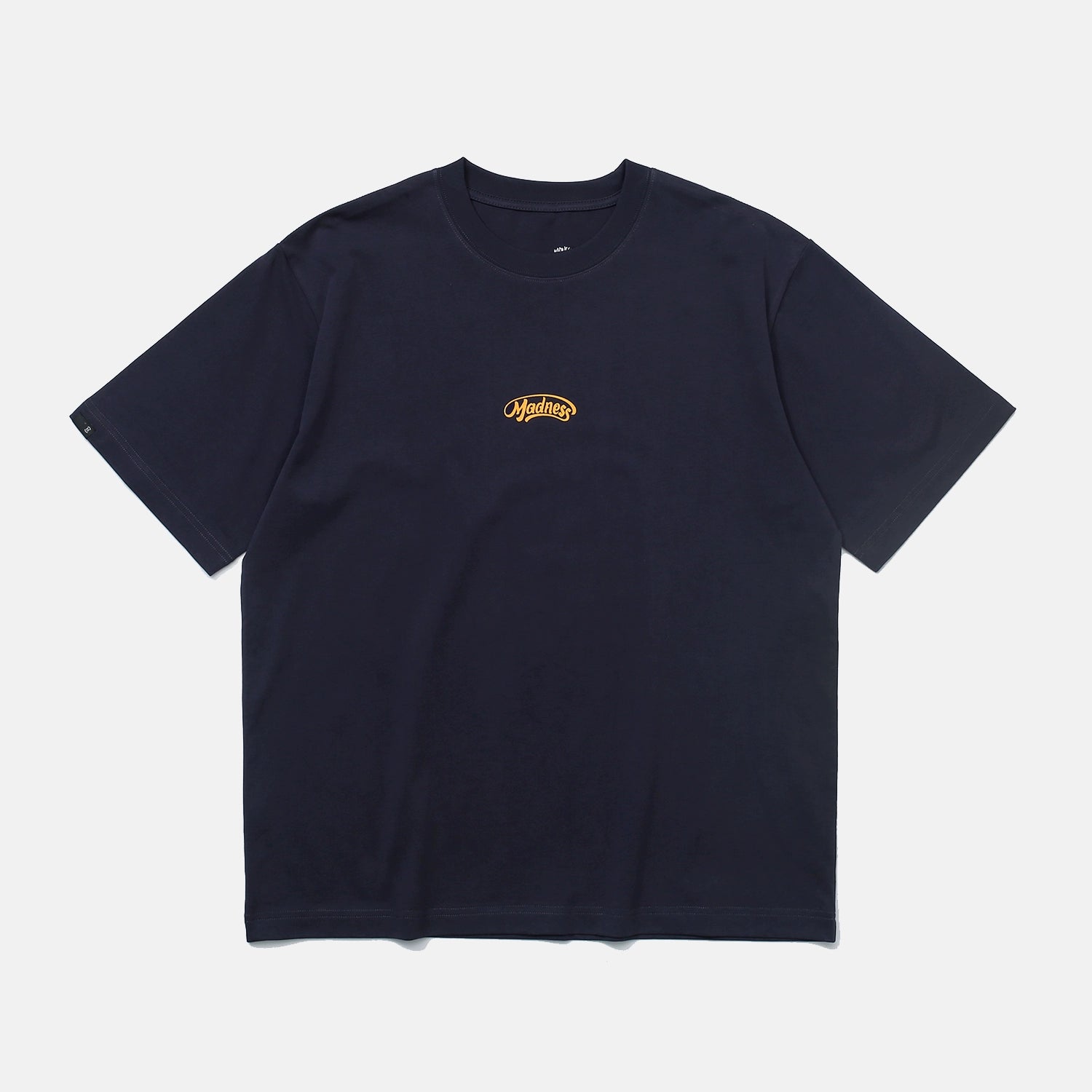 Summer heavyweight short-sleeved T-shirt loose round collar short tee