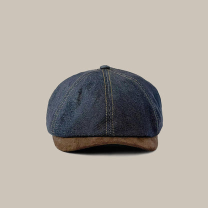 Washed Denim Painter Hat – Niche Unisex Japanese Casual