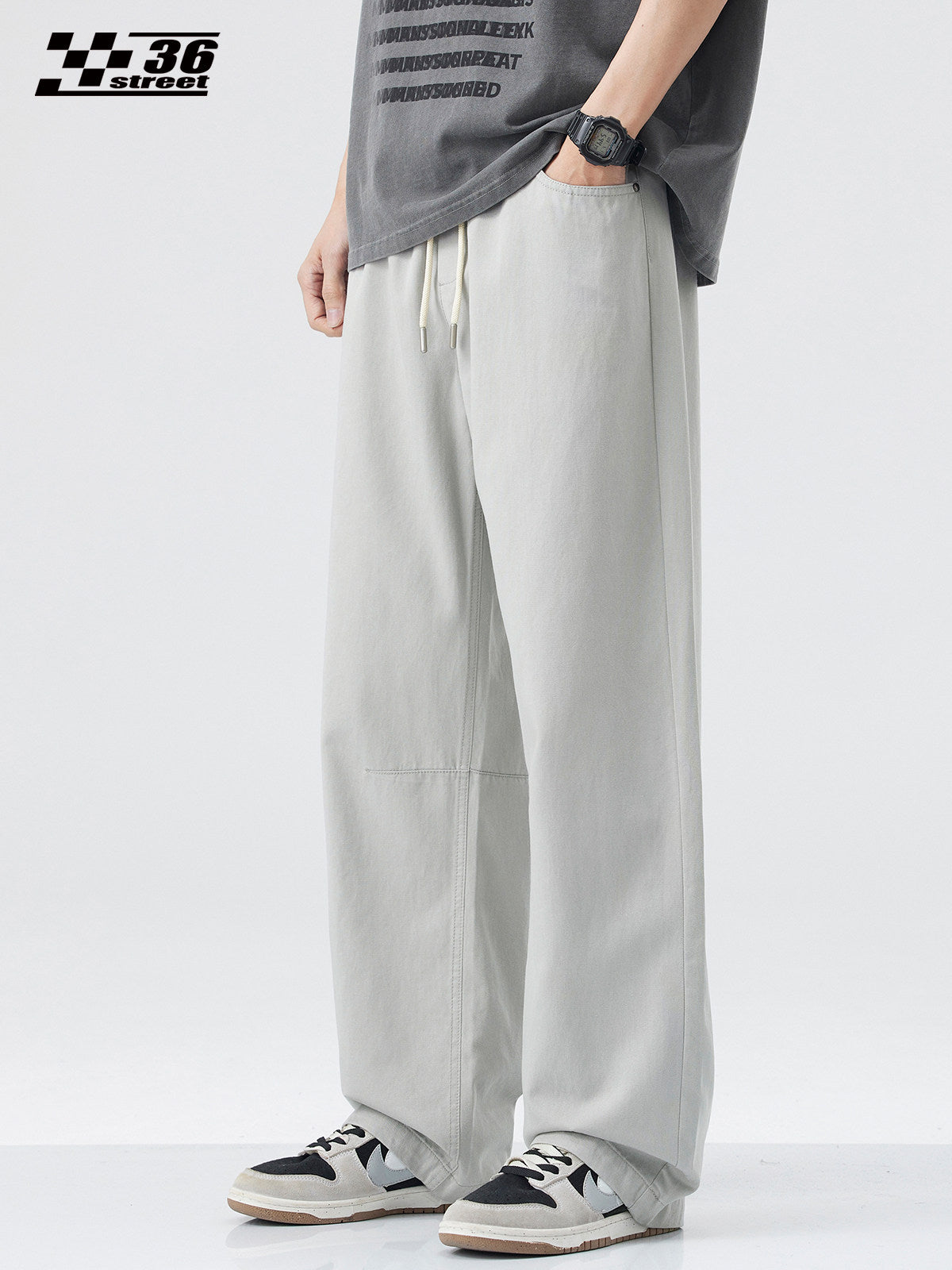 {{ Japanese Tencel Lyocell Loose Straight Cargo Pants – Cool Summer Slacks for Men – Japanese vintage | yamalin clothes | Yamalinclothes }}