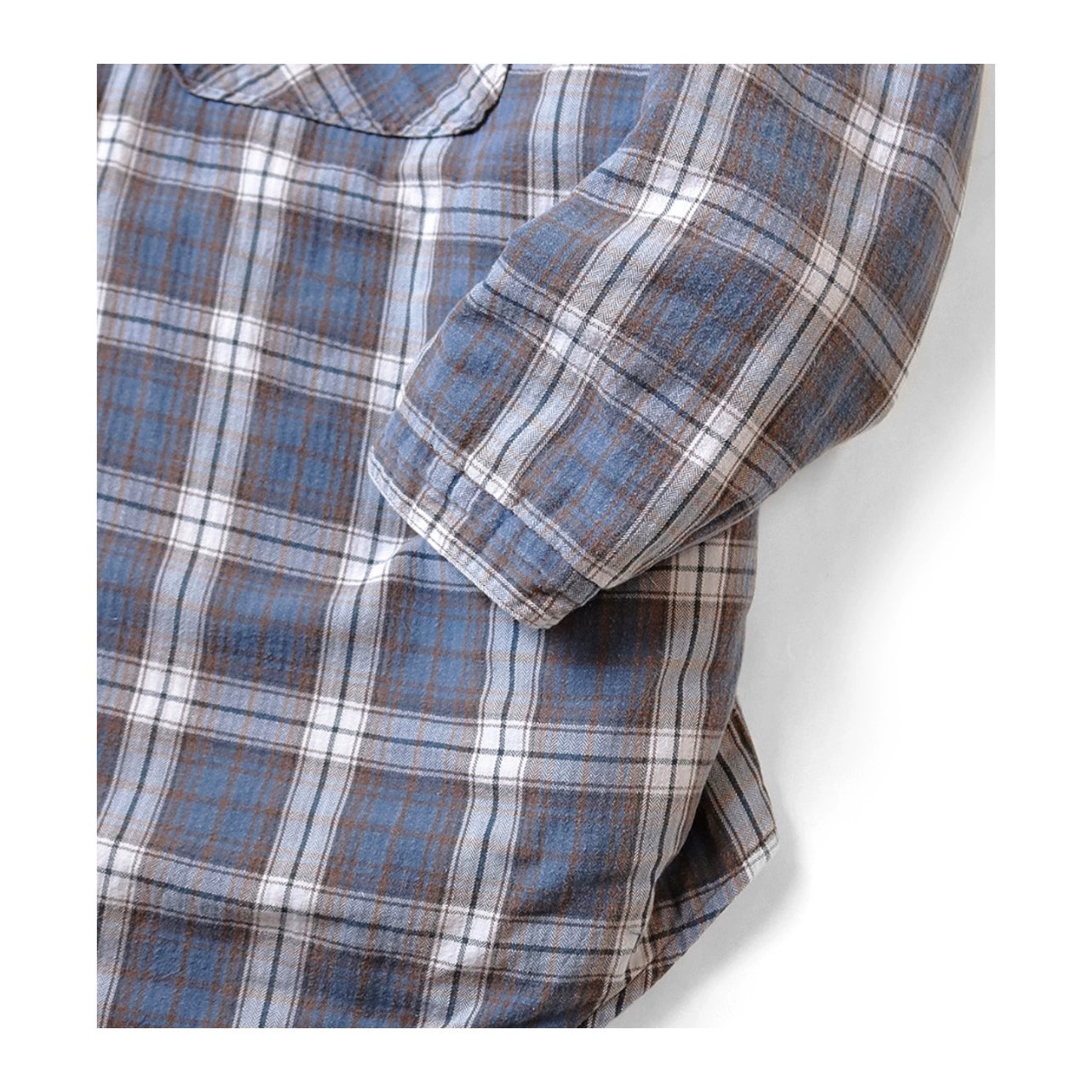 Thick cotton coat Japanese style casual warm plaid mid-length coat