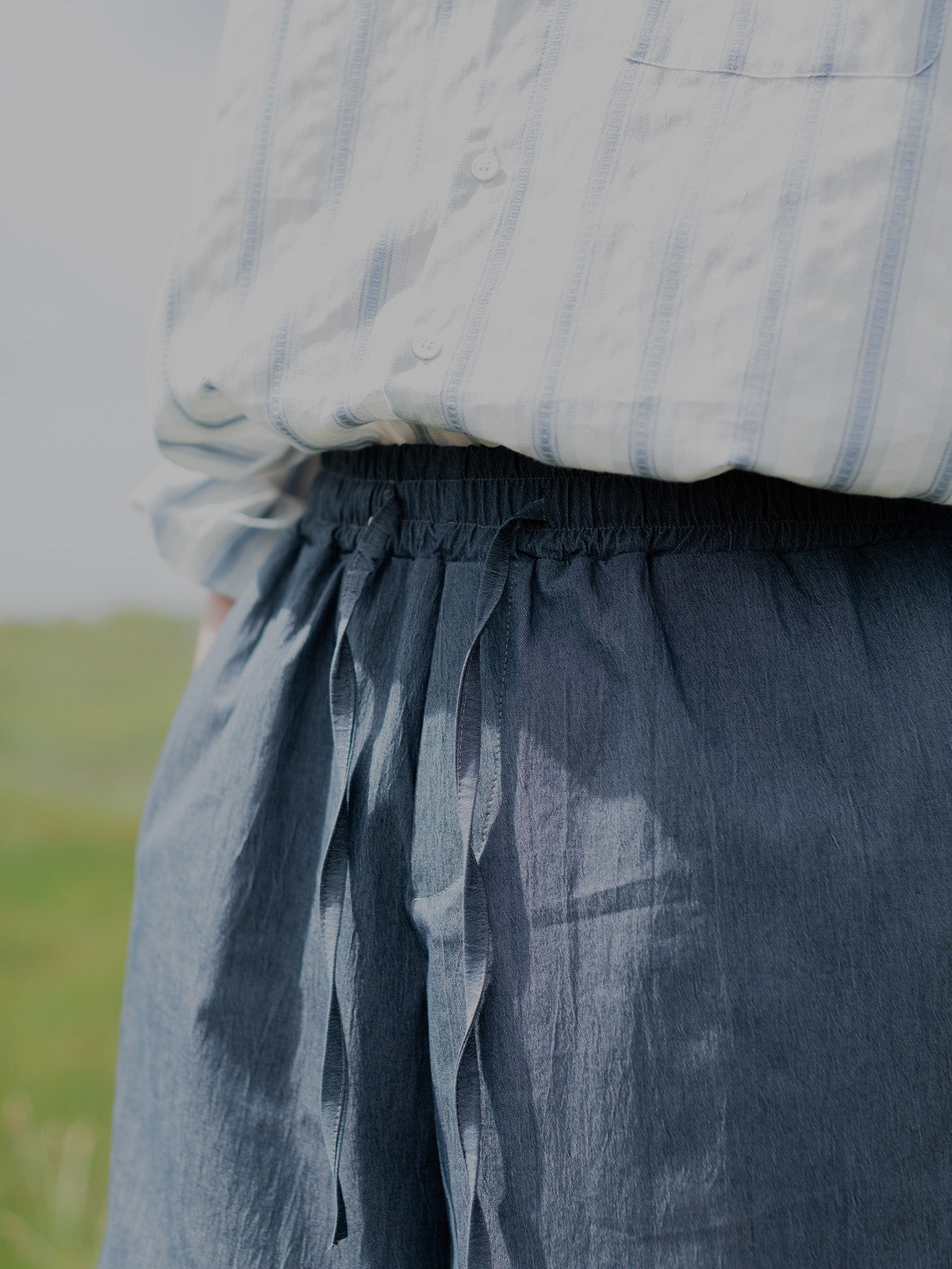 Original culottes for men and women Japanese retro casual pants spring loose imitation jeans senior sense long pants