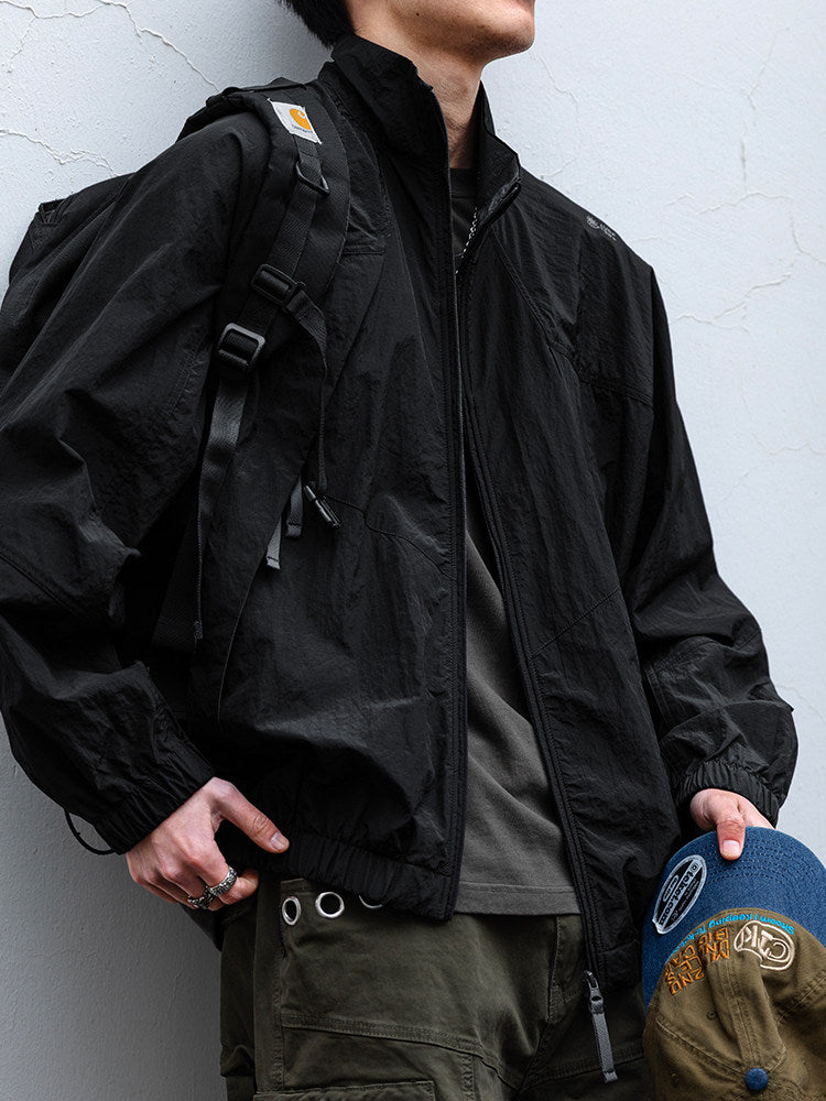 Quick-Dry Stand-Collar Outdoor Jacket – Mountain Oversized Unisex – Japanese vintage | fall outfits 2026 | fall winter outfits | classy winter outfits | lazy comfy outfits | japanese streetwear | vintage workwear | yamalin clothes | Yamalinclothes