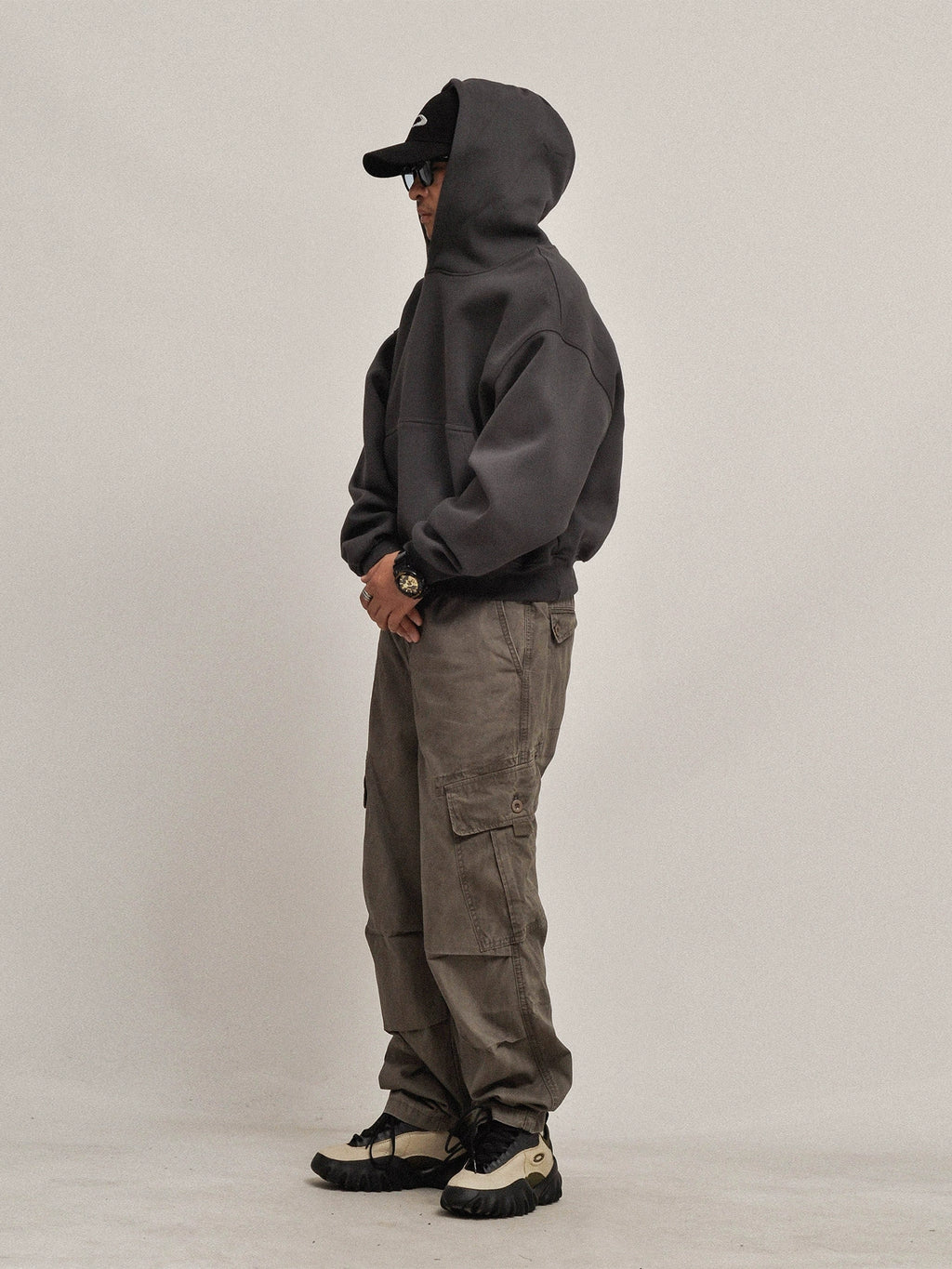 Hoodie Short Wide Hoodie Big Sweater for Men and Women OVERSIZE