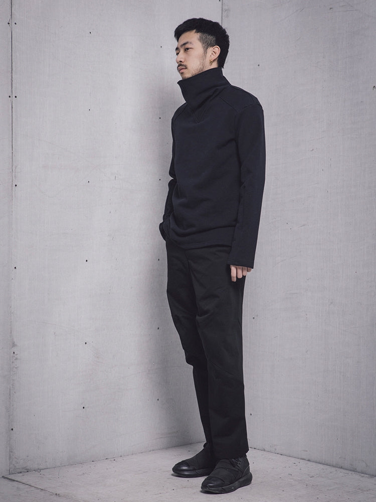 Original men's spring and autumn pure cotton terry vertical sweater shoulder drop