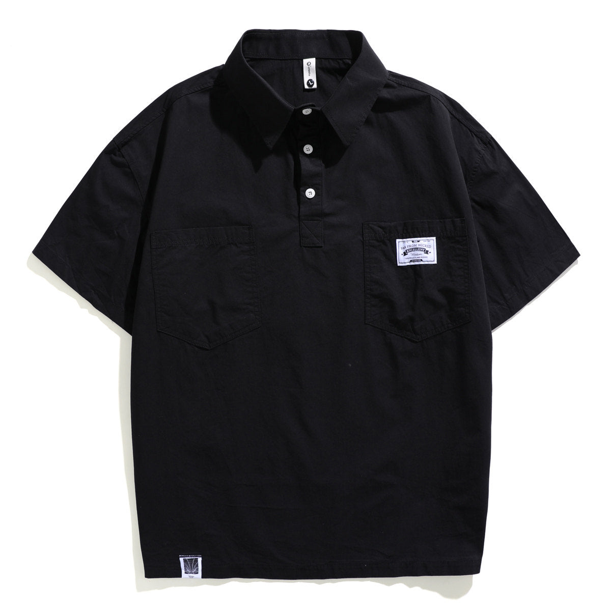 American Casual Tooling Lapel Polo Shirt – Loose Short-Sleeve Men’s Summer Thin Top – Japanese vintage | yamalin clothes | Yamalinclothes