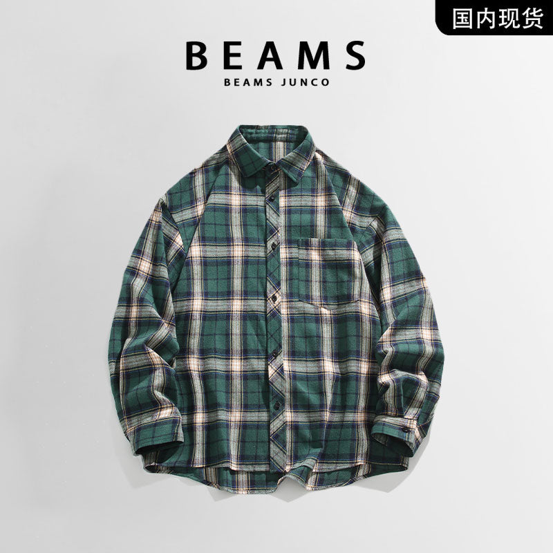 Spring and Autumn Casual Lapel Shirt Fashion Port Style