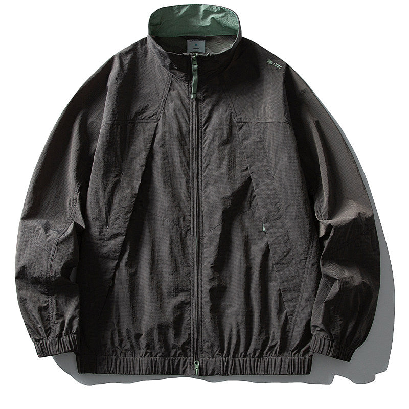 Quick-Dry Stand-Collar Outdoor Jacket – Mountain Oversized Unisex – Japanese vintage | fall outfits 2026 | fall winter outfits | classy winter outfits | lazy comfy outfits | japanese streetwear | vintage workwear | yamalin clothes | Yamalinclothes