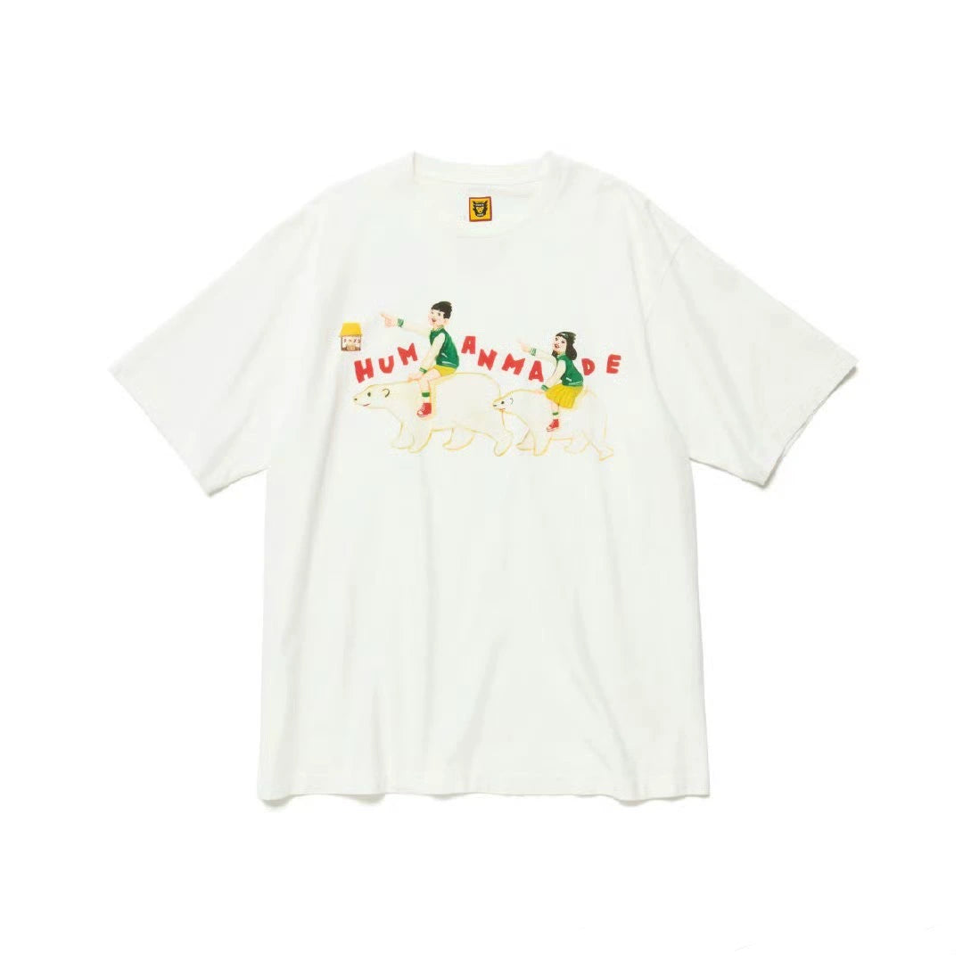 Japanese summer heavy short-sleeved T-shirt illustration series nigo short tee