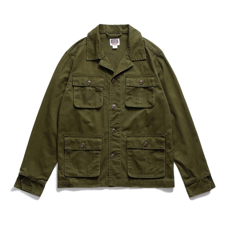American Vintage M65 Multi-Pocket Cargo Lapel Jacket – Unisex Cotton – Japanese vintage | yamalin clothes | Yamalinclothes