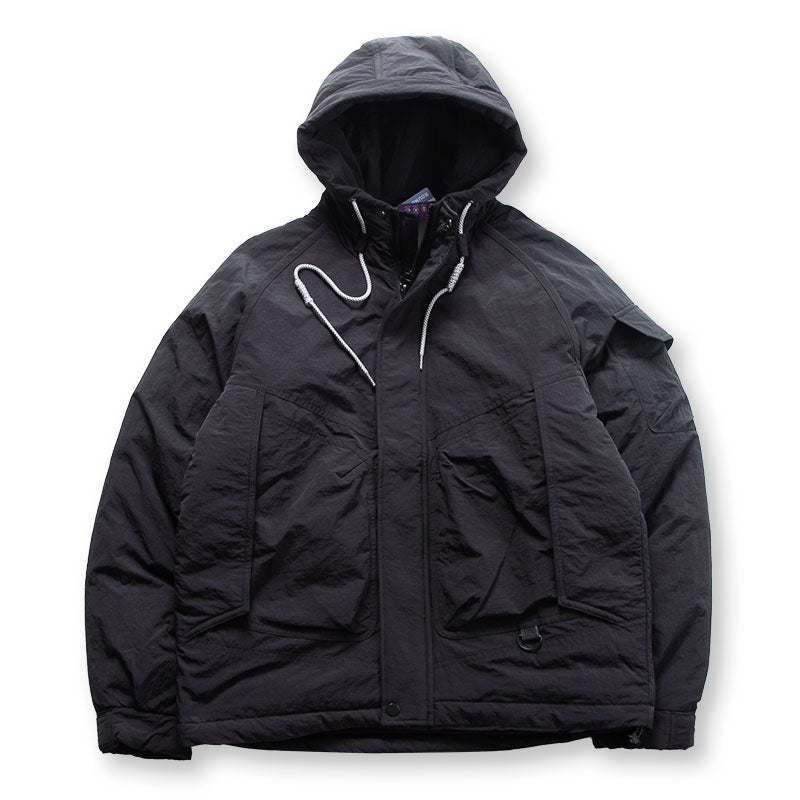 Hooded Down Jacket – Drawstring Multi Pocket | Yamalinclothes