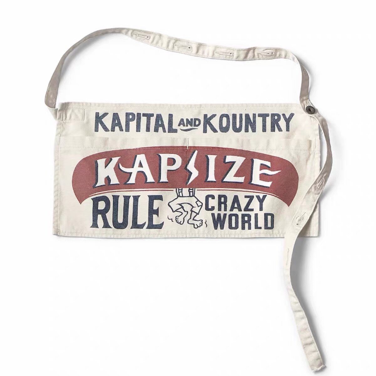 Japanese Vintage Letter Canvas Denim Apron Waist Bag – Niche Unisex Accessory