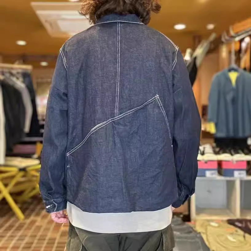 Vintage Hirata Kazuhiro Irregular Large Pocket Lapel Japanese Vintage Cargo Jacket Jacket