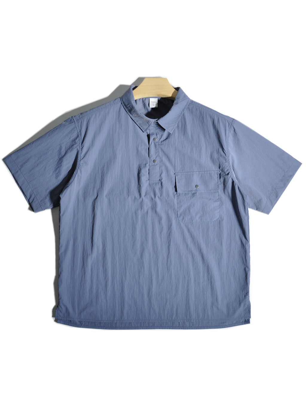 Summer thin quick-drying mountain outdoor half-collar pullover short-sleeved shirt Japanese loose casual shirt men