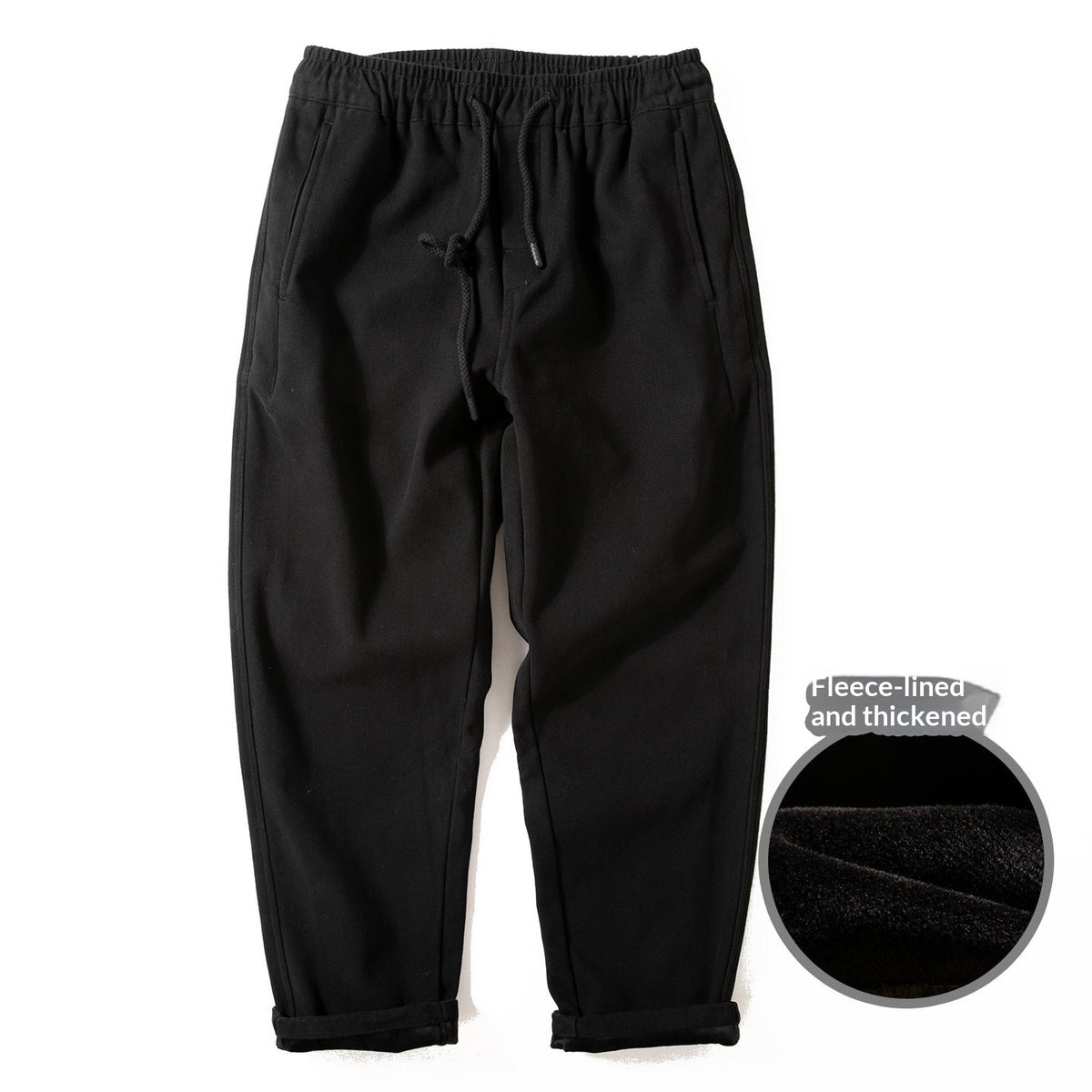 Cotton Work Pants – Drawstring Waist & Relaxed Fit