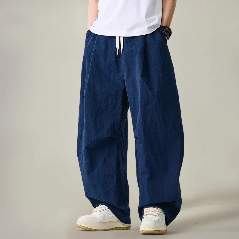 Lightweight Quick-Dry Wide-Leg Straight Pants – Loose Retro Casual Summer Unisex
