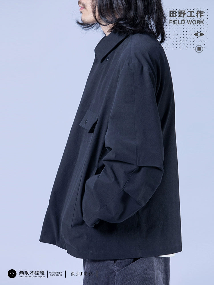 Original men's asymmetrical split casual large-profile lapel jacket coat d