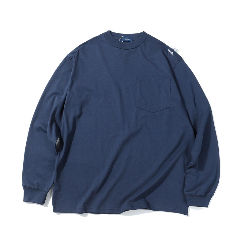 Japanese heavy long-sleeved T-shirt loose city boy