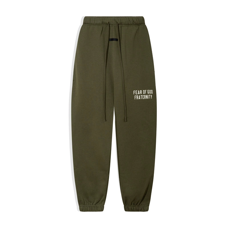 trendy brand American high street loose legging fleece casual sweatpants men's and women's long pants autumn and winter