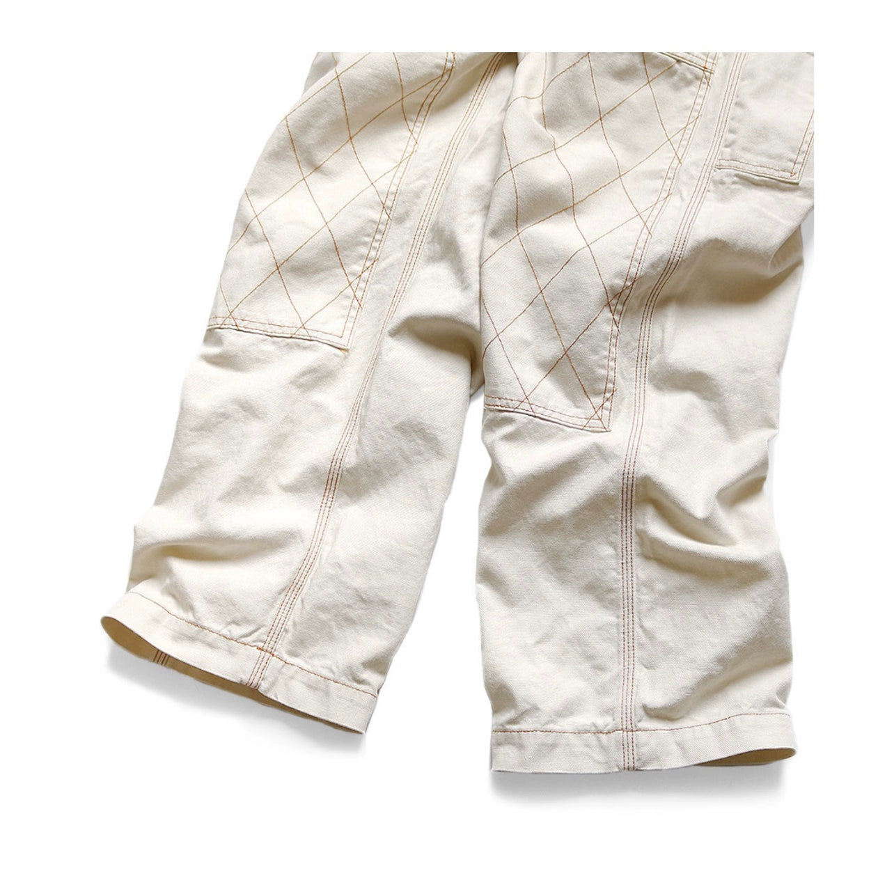 Japanese casual loose fashion two-tone gold thread logging pants cargo trousers