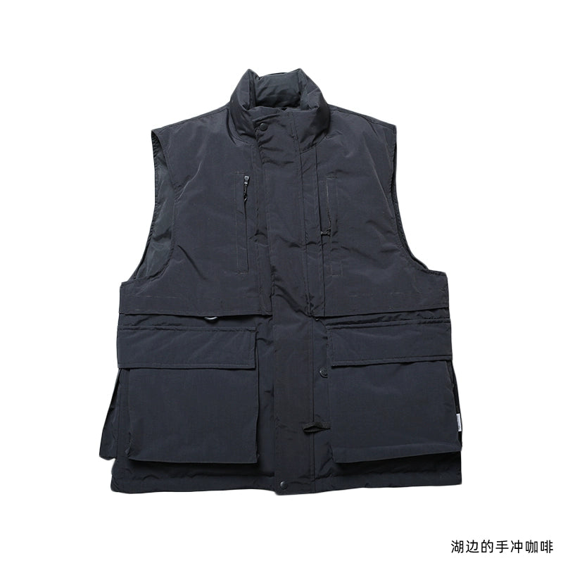 In stock, Japanese baby pier39 logger winter color-block multi-pocket waterproof function down vest