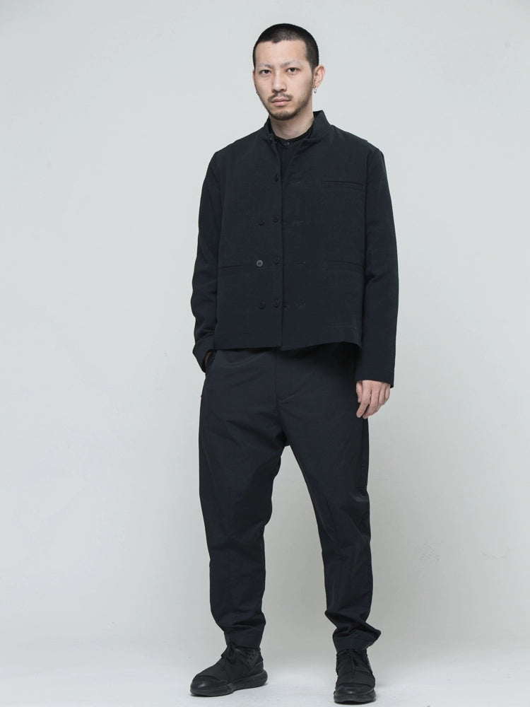 Original design cotton twill double-breasted salt suit tide outer for men