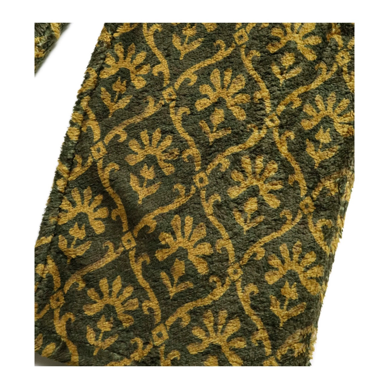 24AW Lambswool Print Floral Warm Loose Straight Trousers pants