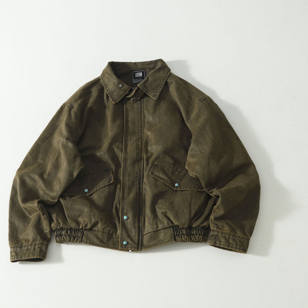 Washed Windproof Workwear Jacket – Vintage Loose Unisex