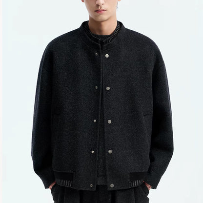 100% Wool Double-Faced Wool Jacket – Japanese Loose Unisex – Coats Jackets | japanese streetwear | vintage workwear | unisex | Yamalinclothes