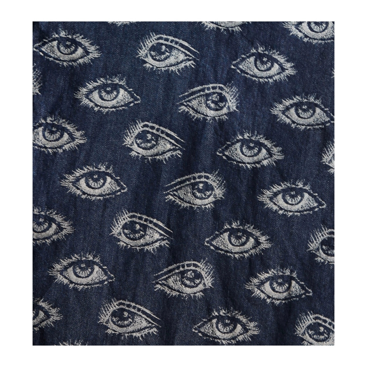 Japanese casual eye-embroidered denim retro lapel long-sleeved jacket