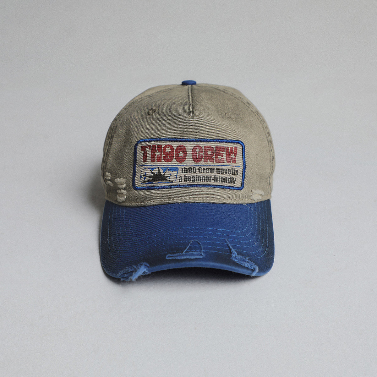Distressed Trucker Baseball Cap – American Retro Cotton Geometric Unisex – cap | japanese streetwear | vintage workwear | unisex | Yamalinclothes