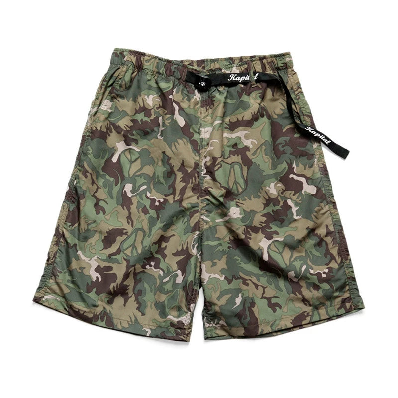 Quick-drying camouflage Japanese and Korean loose elastic trend all-matching casual shorts