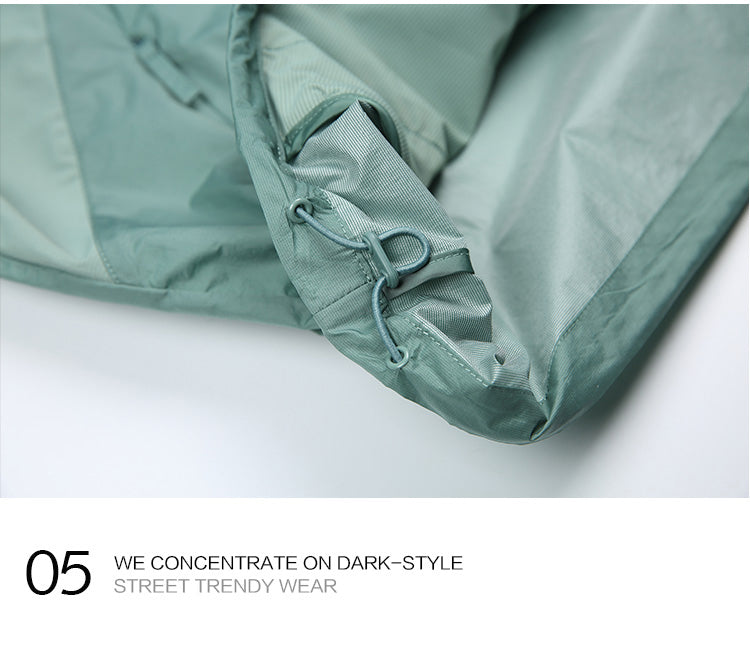 Mountain UPF50+ Mesh Patchwork Hood Light Sunscreen Clothing Men's 2025 Summer Couple Sunscreen Clothing