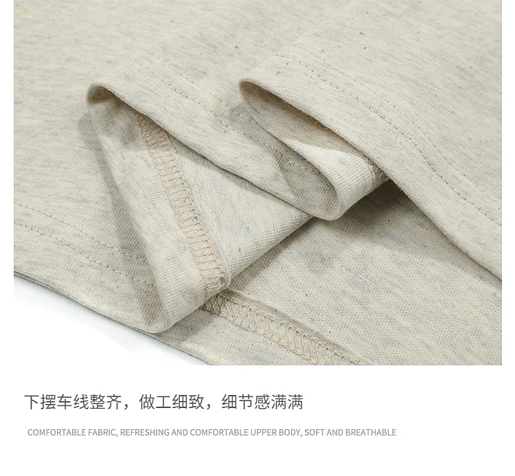 Fun Burger pure cotton short sleeve men's fashion brand lazy loose casual summer T-shirt