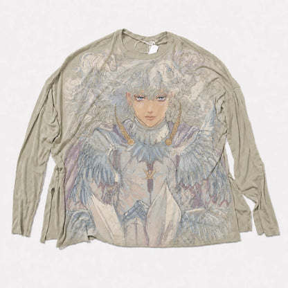 Oil Painting Long-Sleeve T-Shirt – Vintage Loose Fit – T-Shirts | japanese streetwear | vintage workwear | unisex | Yamalinclothes