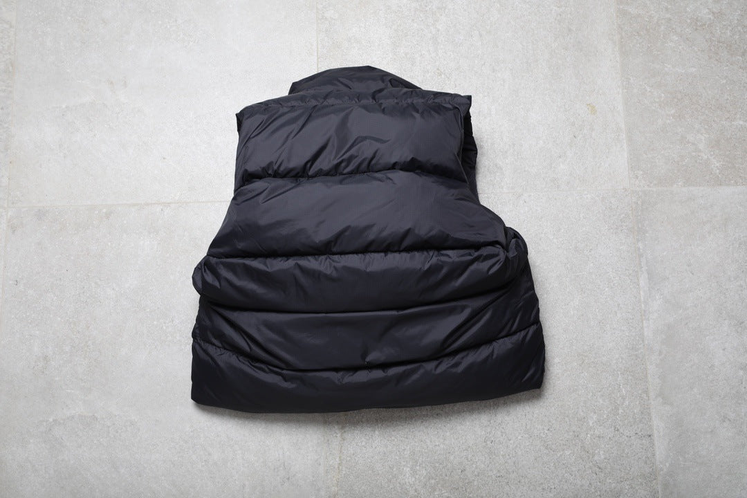 High quality Kpit Hirata Kazuhiro reversible down jacket vest male Yu Wenle Japanese stand up collar cargo vest