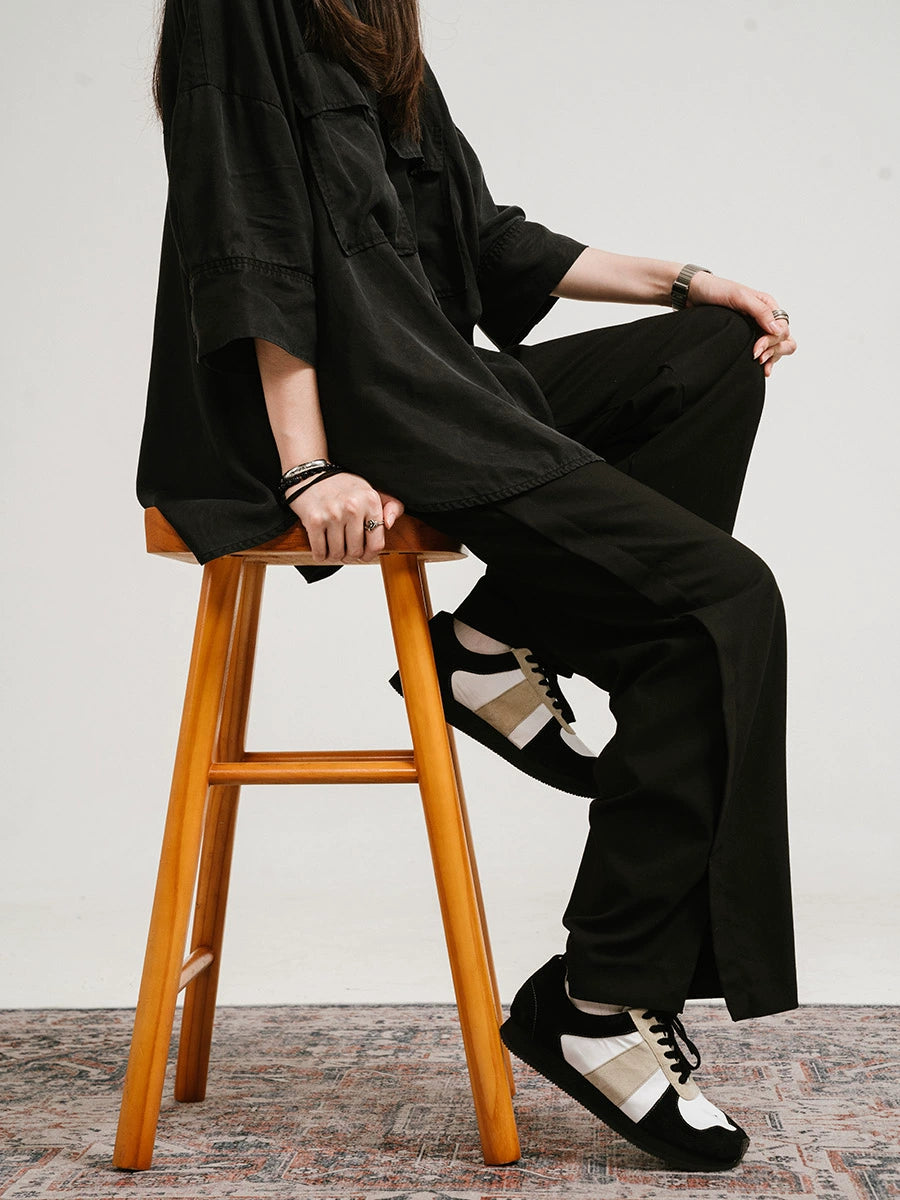 SteppyX Tabito Tabi Trainer Split Toe Sneakers are breathable, lace-up, casual color-blocking