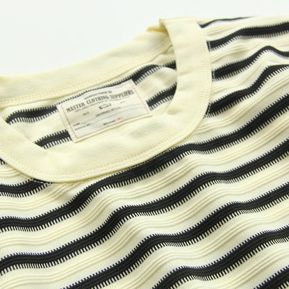 American retro heavy jacquard stripe short sleeve male Ami Ka drape contrast loose crew neck casual T-shirt tide | Japanese vintage | yamalin clothes | Yamalinclothes