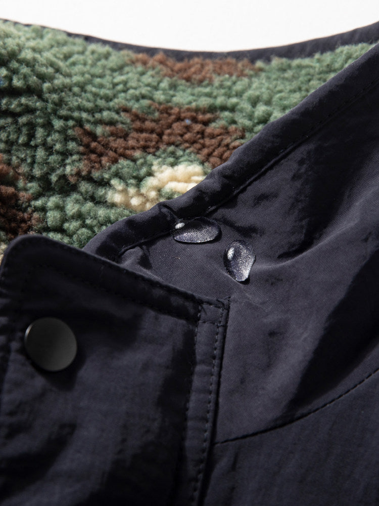 Reversible Fleece Jacket – Geometric Pattern | Yamalinclothes | Vintage workwear outfit
