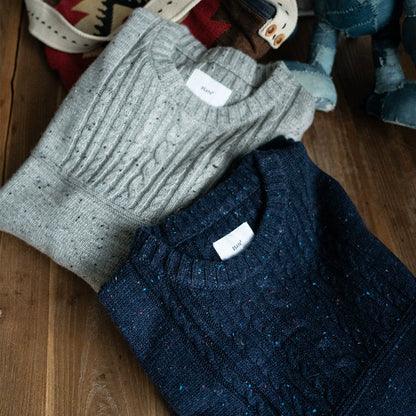 Autumn and winter retro clothing personality color cotton twist woven wool sweater pullover loose casual sweater men and women