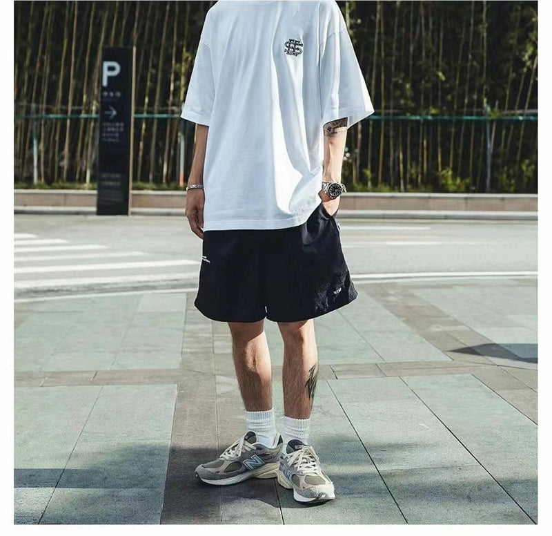 Quick-drying thin beach shorts Yu Wenle like outdoor casual loose sweatpants