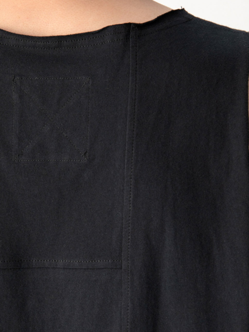 Pure cotton knitted modular split casual micro-loose vest